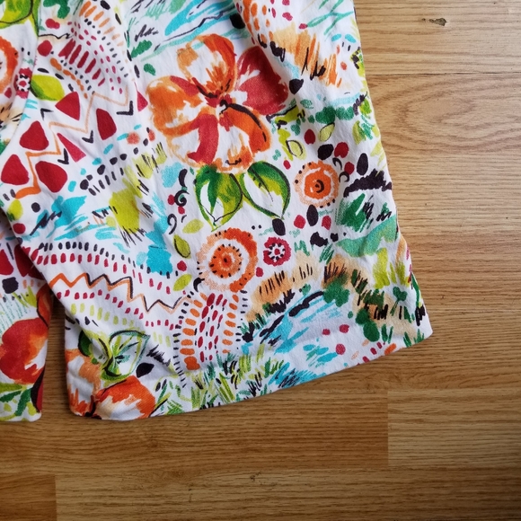 SeaSuns high waisted tropical print bermuda shorts XL - Picture 9 of 12